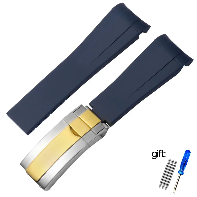 Silicone Rubber Watchband 20mm 21mm