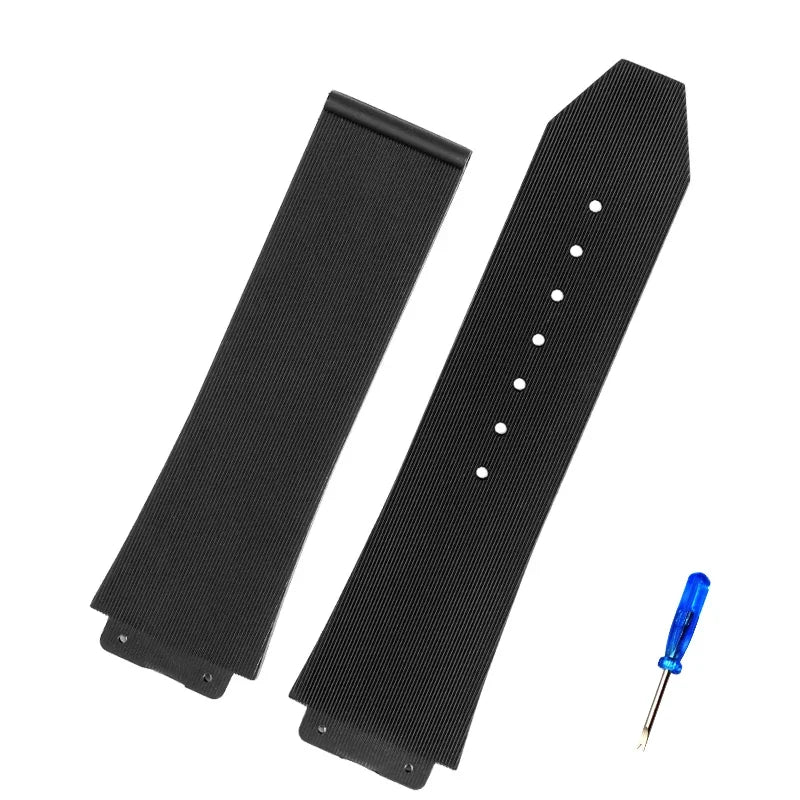 Silicone Rubber Watchband 26mm×19mm 25mm×17mm