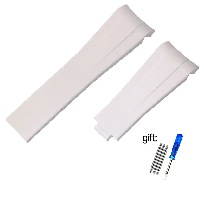 Silicone Rubber Watchband 20mm 21mm