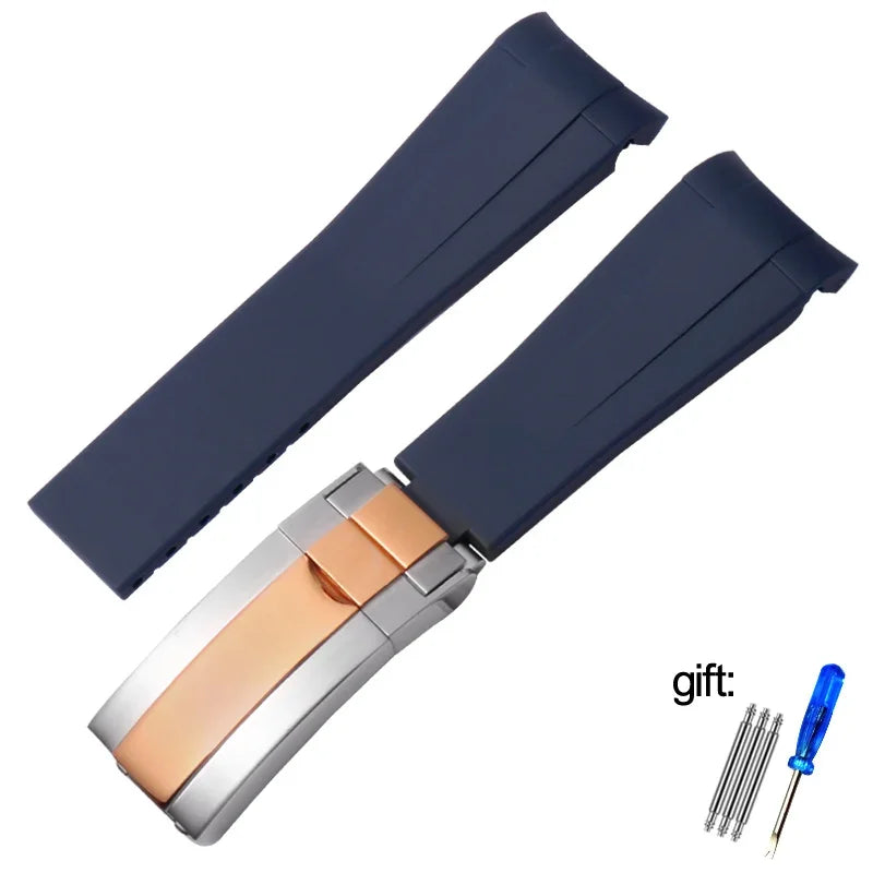 Silicone Rubber Watchband 20mm 21mm