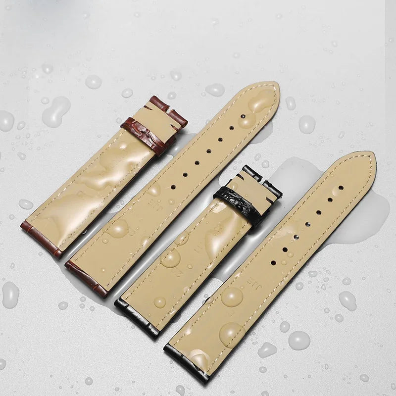 Genuine Leather Watchband 18mm 19mm 20mm 21mm