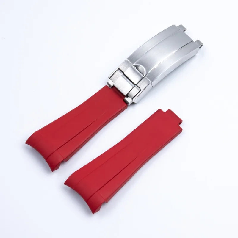 FKM Fluororubber Watchband 19mm 20mm