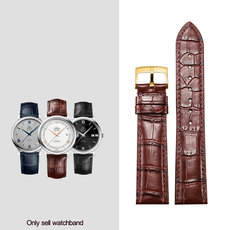 Genuine Leather Watchband 18mm 19mm 20mm 21mm
