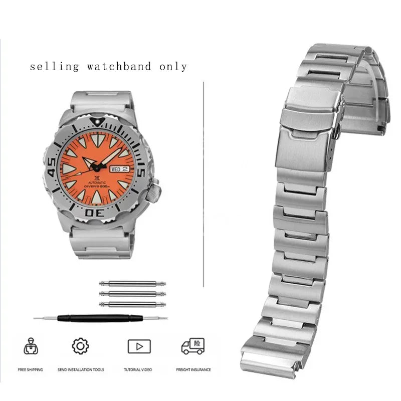 Stainless Steel Watchband — SEIKO Fit