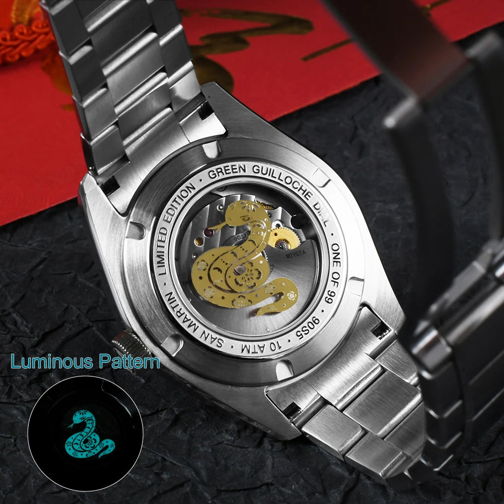 Guilloche Limited Edition Automatic Watch SN0144