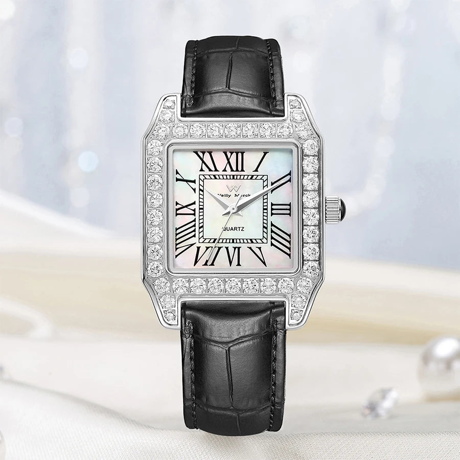 Elegant Quartz Watch 076L-WM