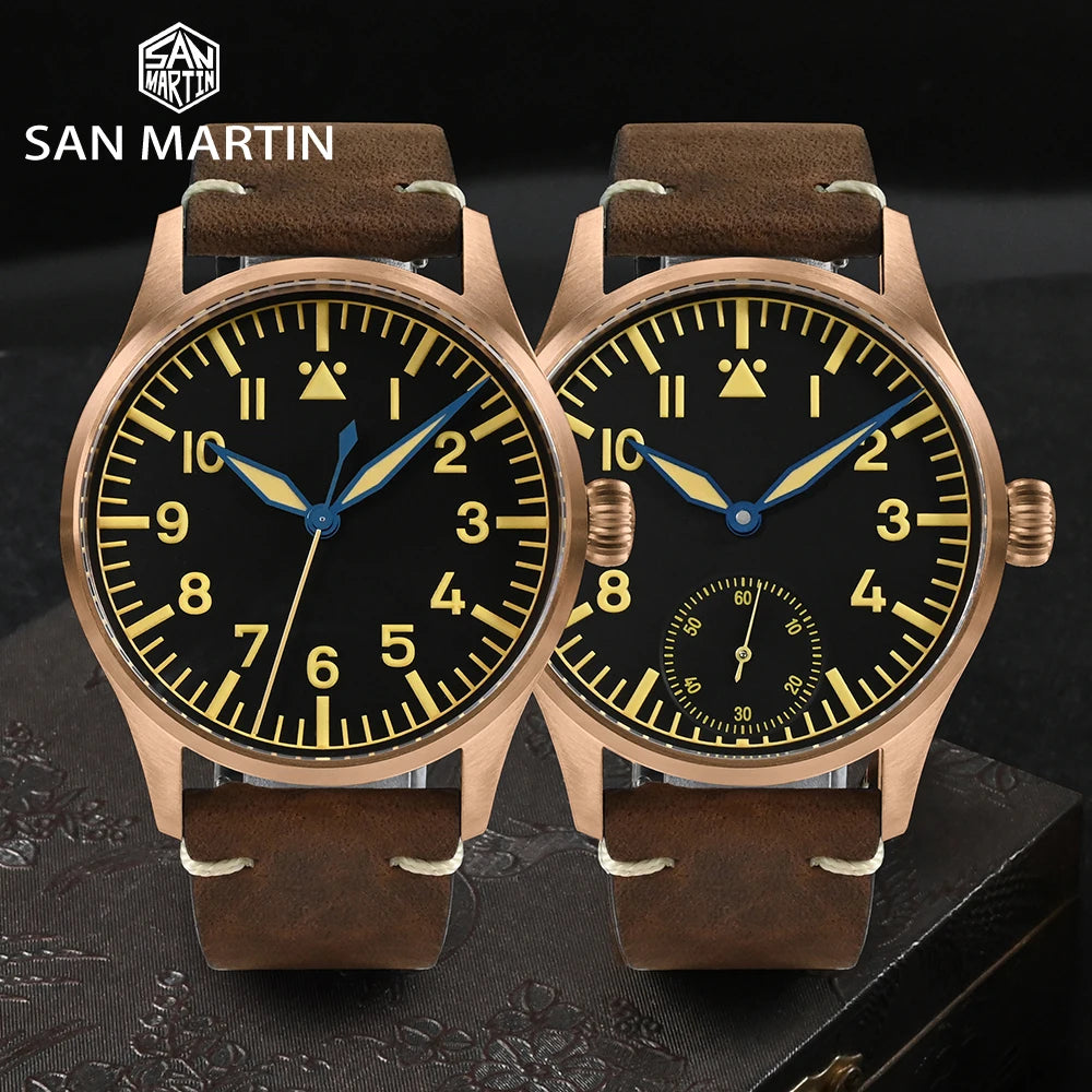 Bronze Pilot Hand-Winding Watch SN0117