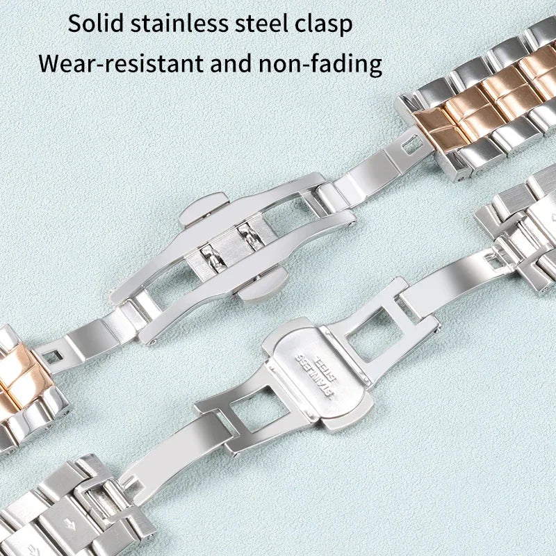 Stainless Steel Watchband 15mm 18mm