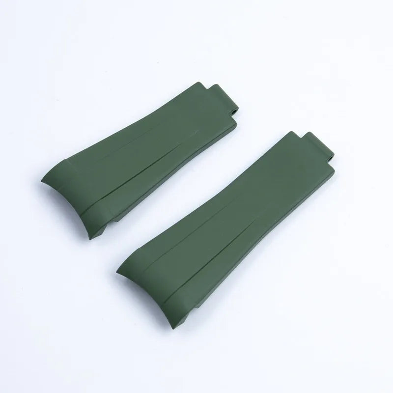 FKM Fluororubber Watchband 19mm 20mm