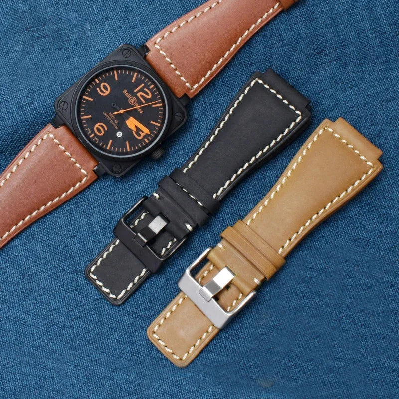 Genuine Leather Watchband 35mm×24mm