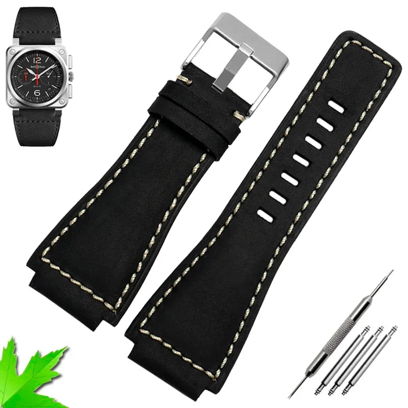 Genuine Leather Watchband 35mm×24mm