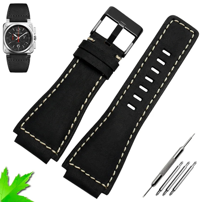 Genuine Leather Watchband 35mm×24mm