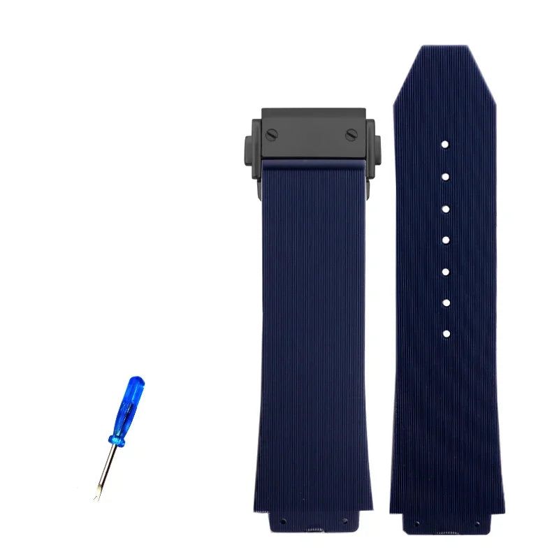 Silicone Rubber Watchband 26mm×19mm 25mm×17mm