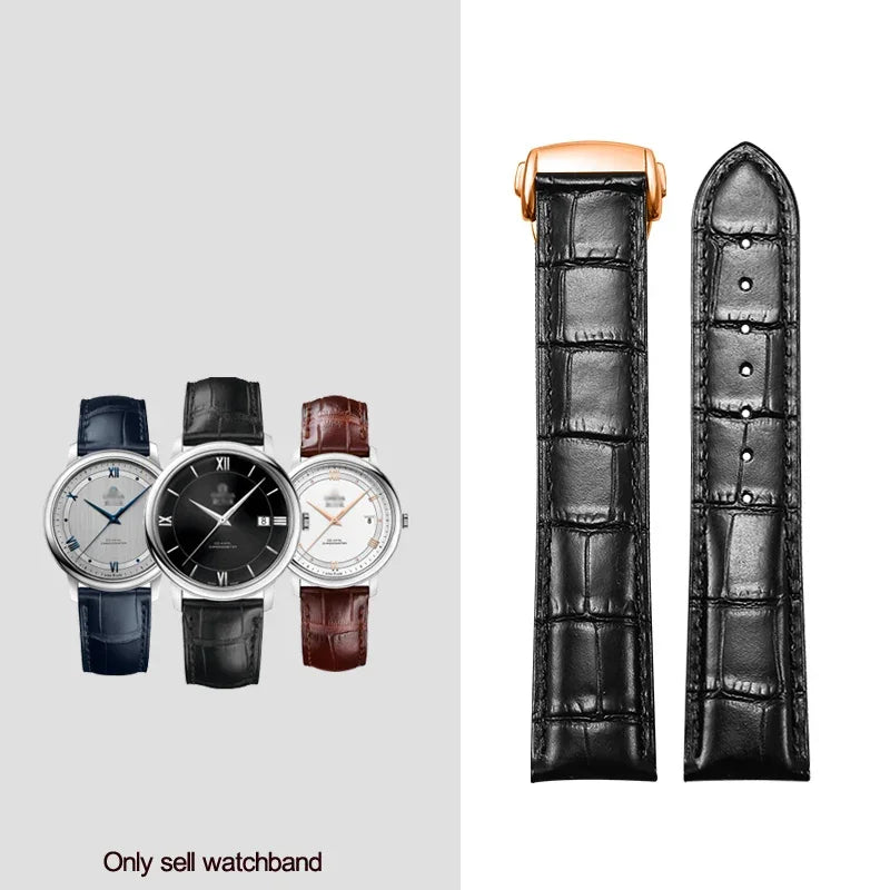 Genuine Leather Watchband 18mm 19mm 20mm 21mm