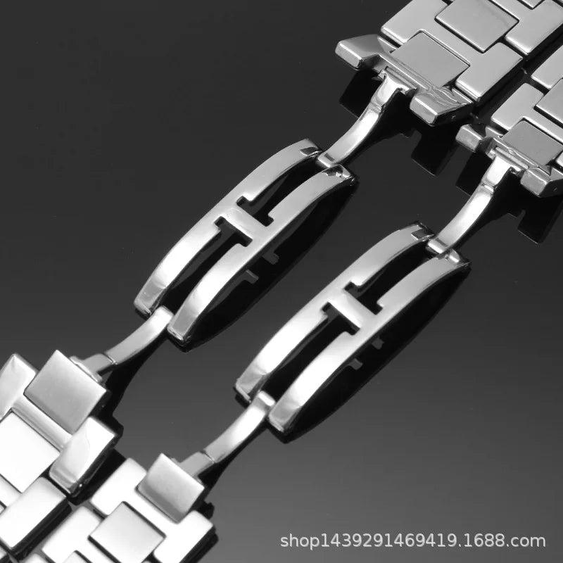 Stainless Steel Watchband 20mm 17.5mm 19mm 21mm 23.5mm