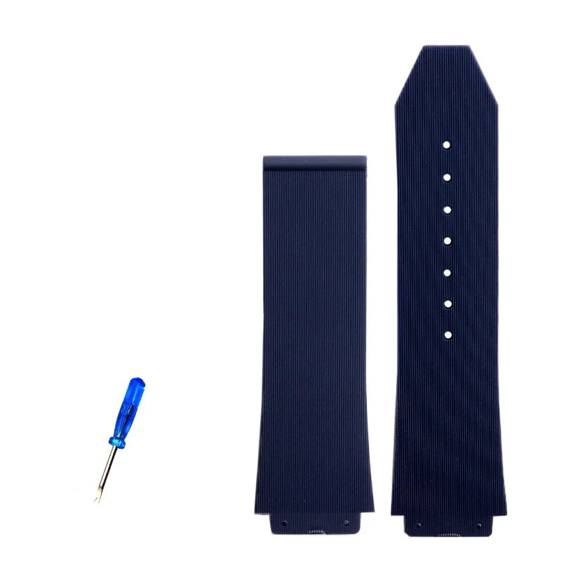 Silicone Rubber Watchband 26mm×19mm 25mm×17mm