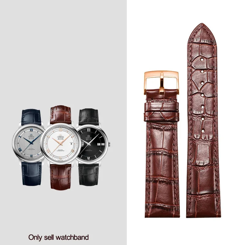 Genuine Leather Watchband 18mm 19mm 20mm 21mm