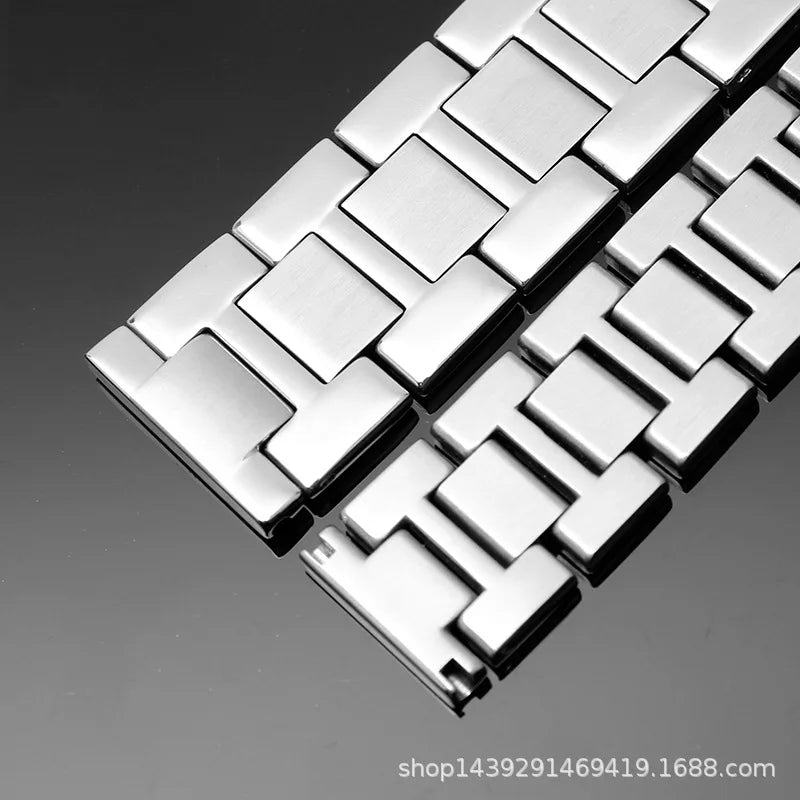 Stainless Steel Watchband 20mm 17.5mm 19mm 21mm 23.5mm