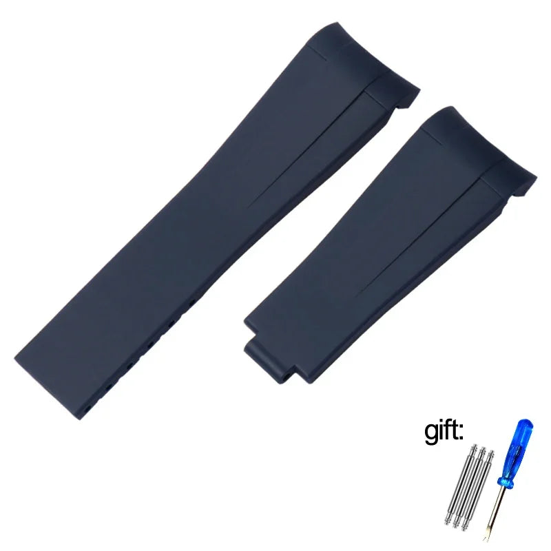 Silicone Rubber Watchband 20mm 21mm