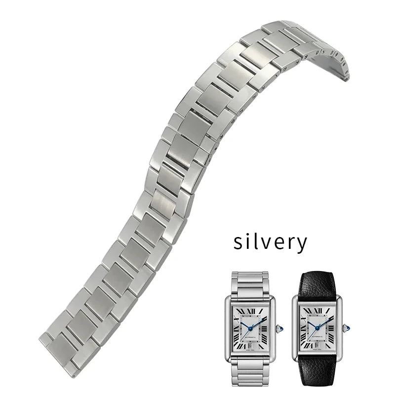 Stainless Steel Watchband 20mm 17.5mm 19mm 21mm 23.5mm