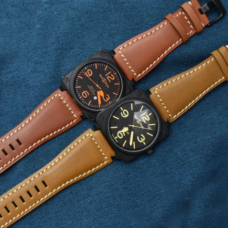 Genuine Leather Watchband 35mm×24mm