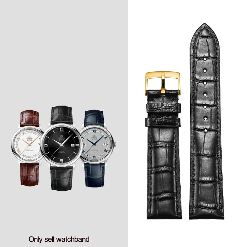 Genuine Leather Watchband 18mm 19mm 20mm 21mm
