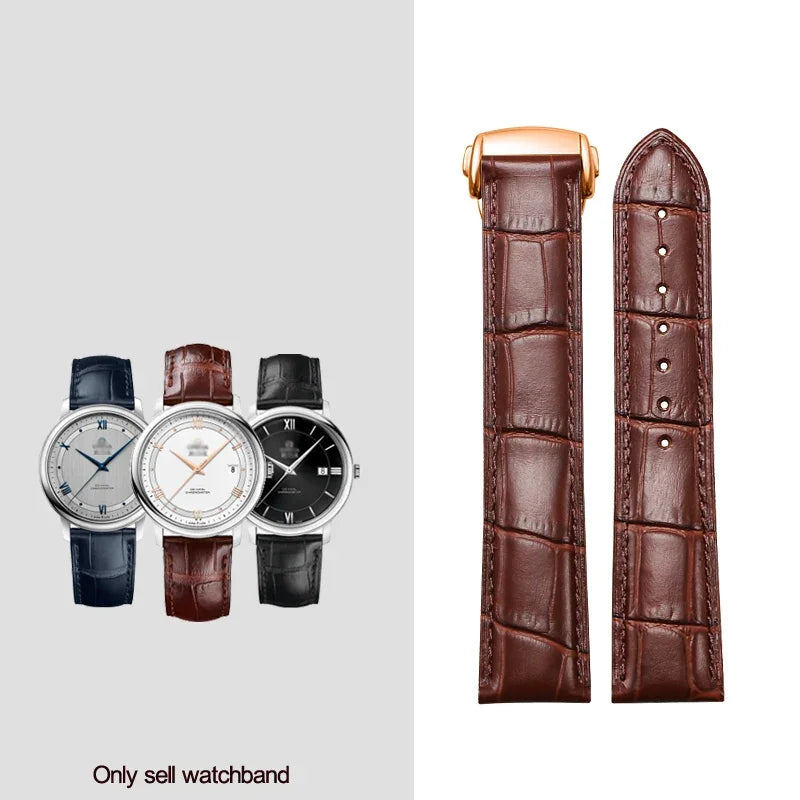 Genuine Leather Watchband 18mm 19mm 20mm 21mm