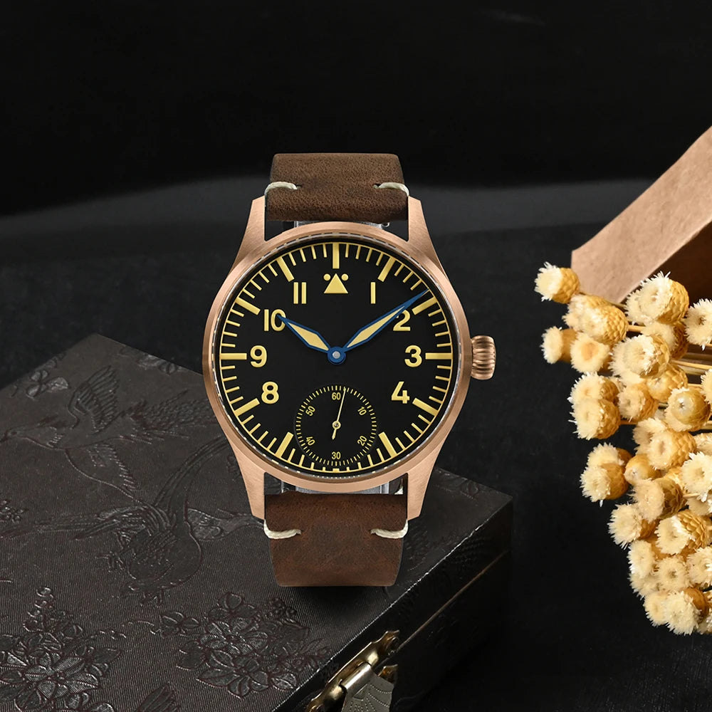 Bronze Pilot Hand-Winding Watch SN0117
