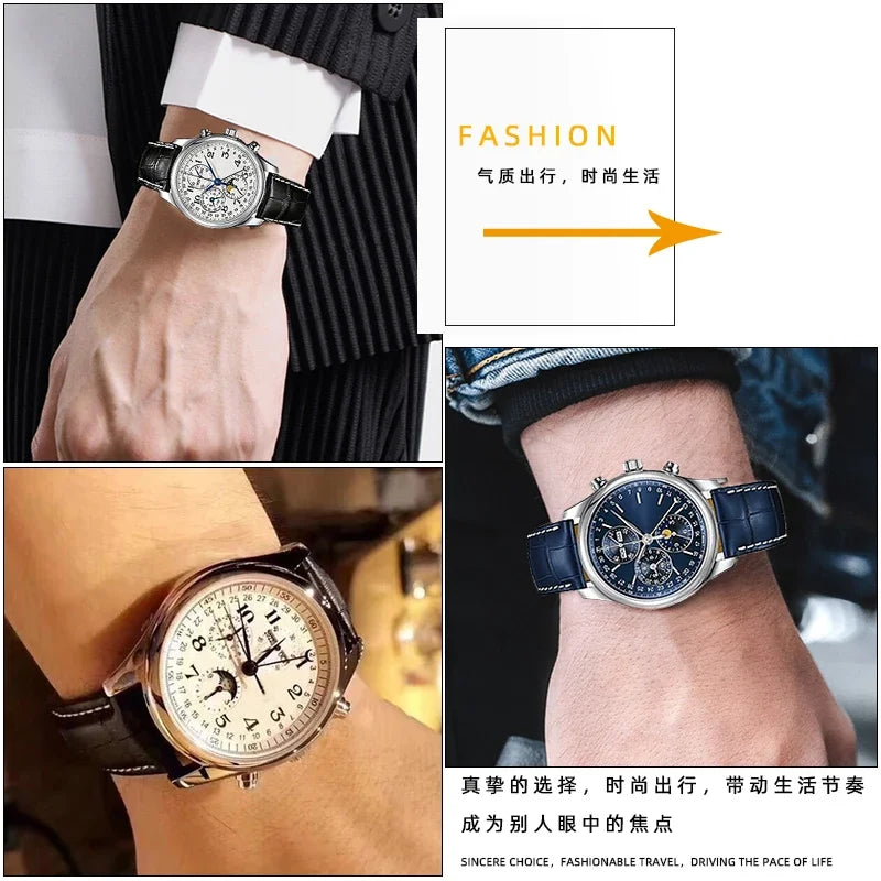 Cowhide Leather Watchband 19mm 20mm 21mm