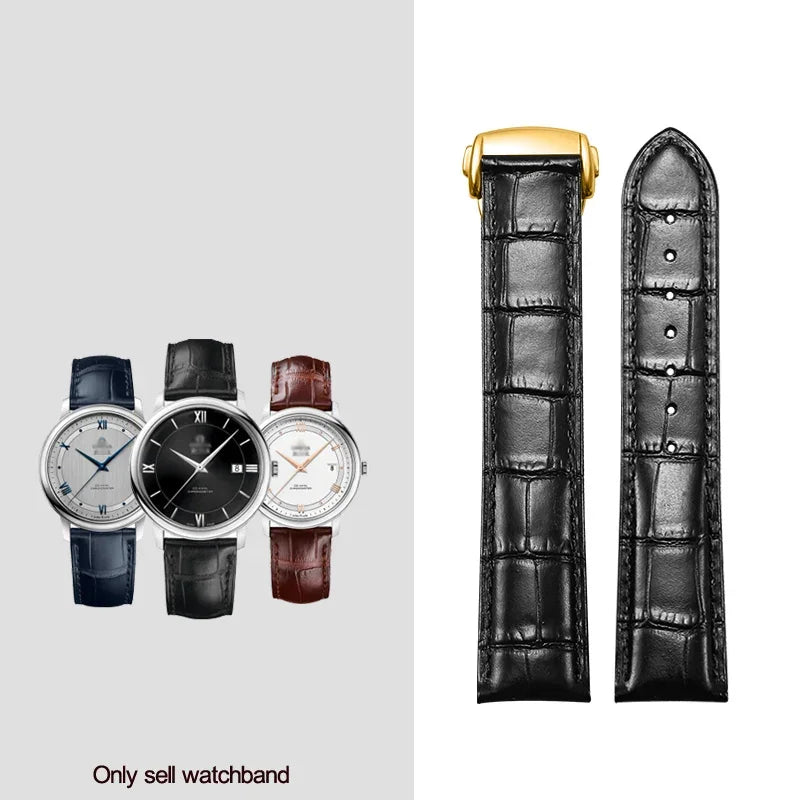 Genuine Leather Watchband 18mm 19mm 20mm 21mm