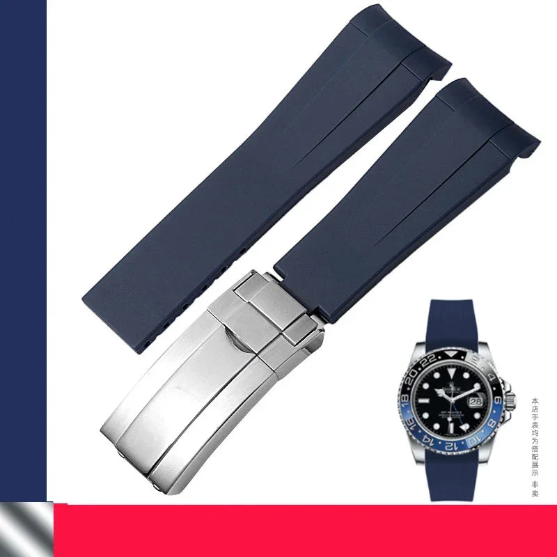 Silicone Rubber Watchband 20mm 21mm