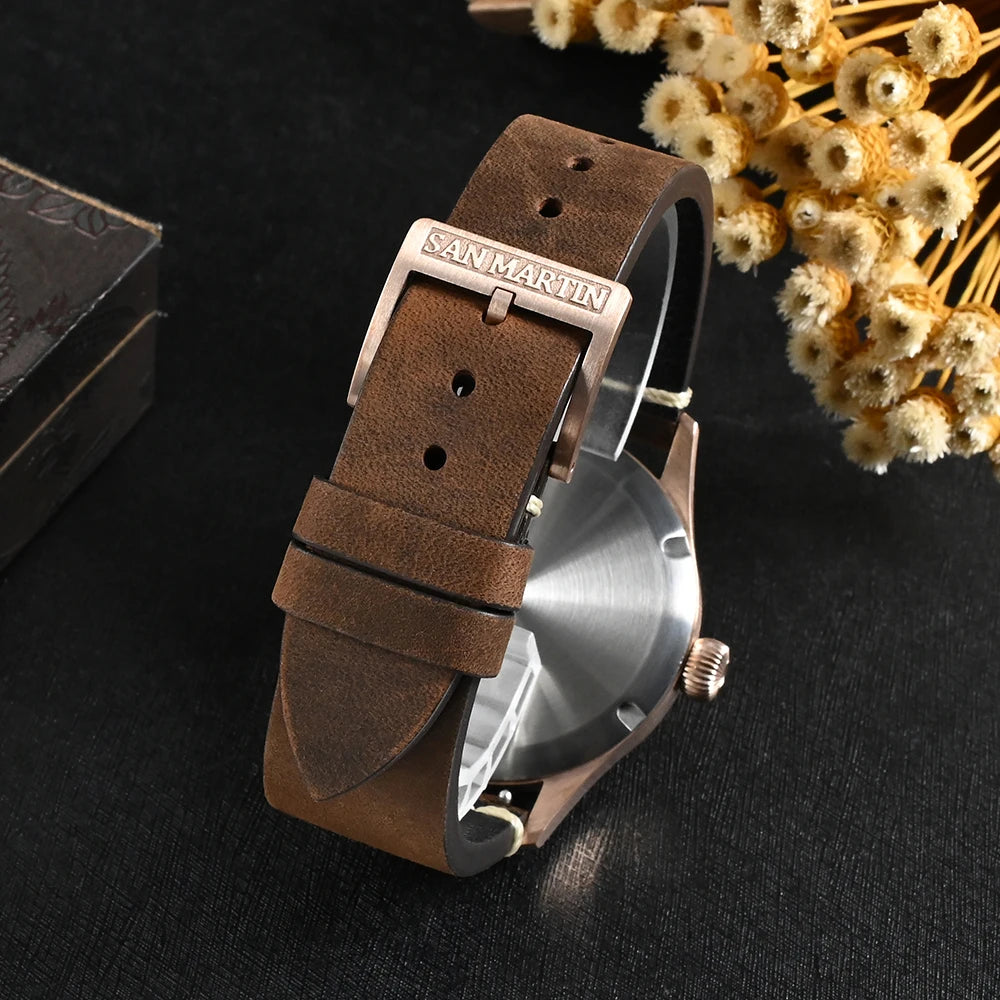 Bronze Pilot Hand-Winding Watch SN0117