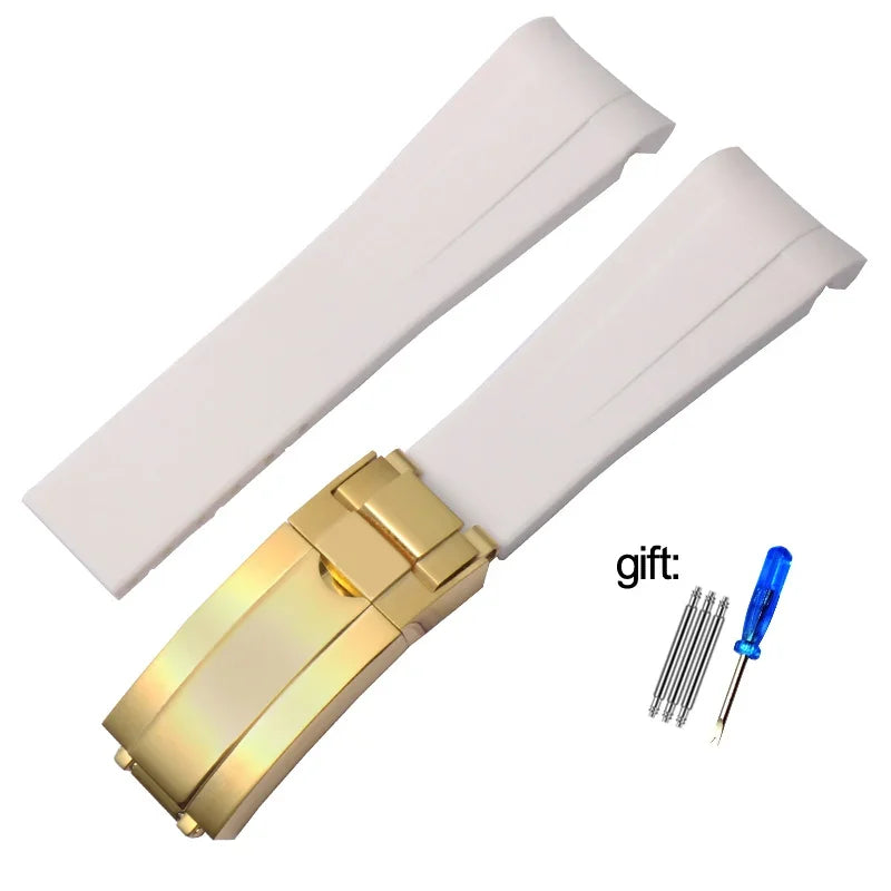 Silicone Rubber Watchband 20mm 21mm