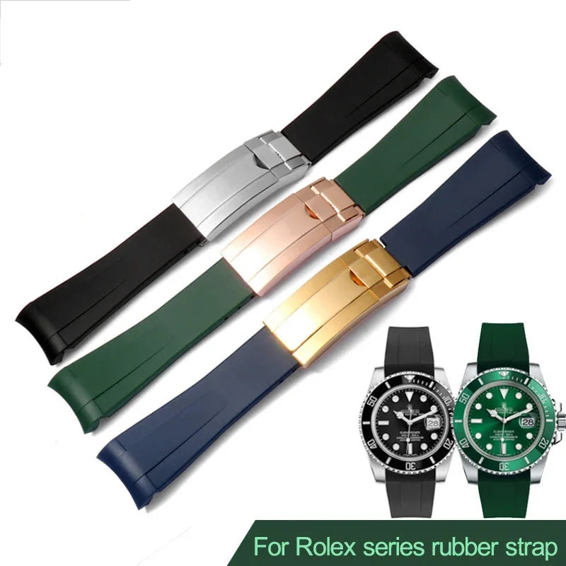 Silicone Rubber Watchband 20mm 21mm