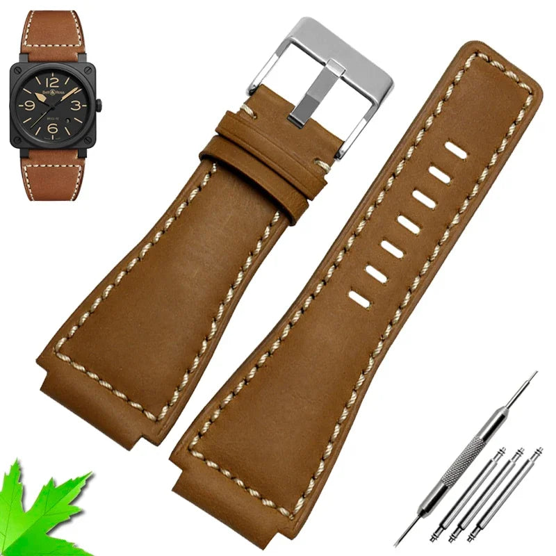 Genuine Leather Watchband 35mm×24mm