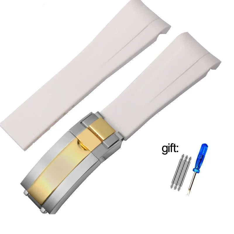 Silicone Rubber Watchband 20mm 21mm