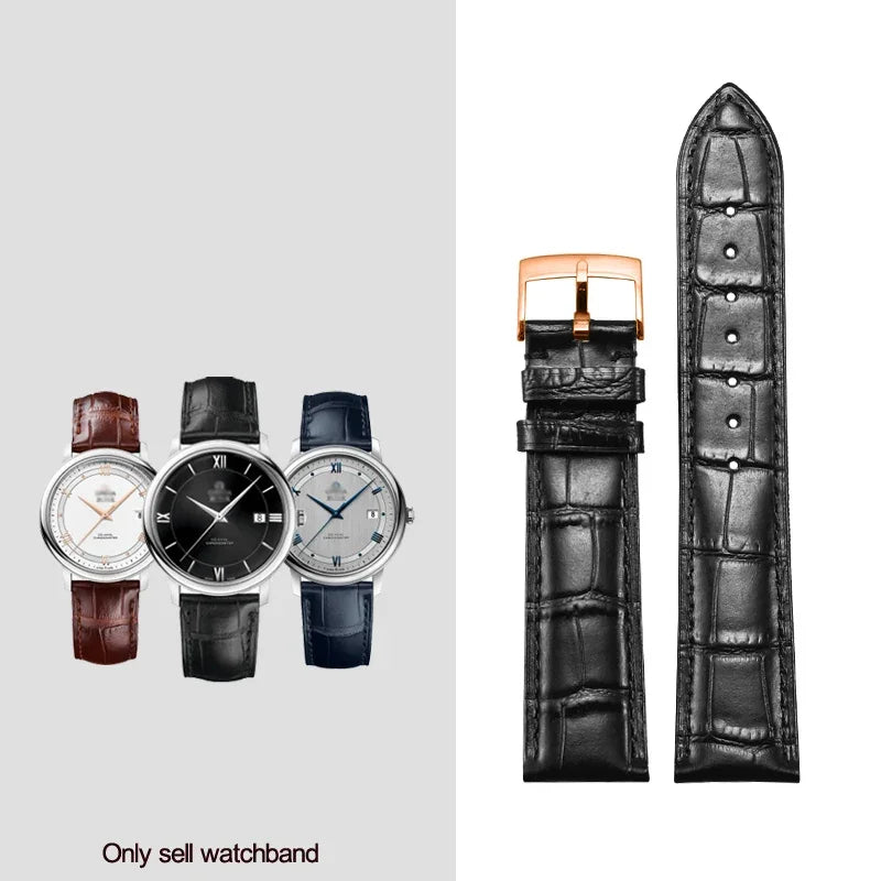 Genuine Leather Watchband 18mm 19mm 20mm 21mm