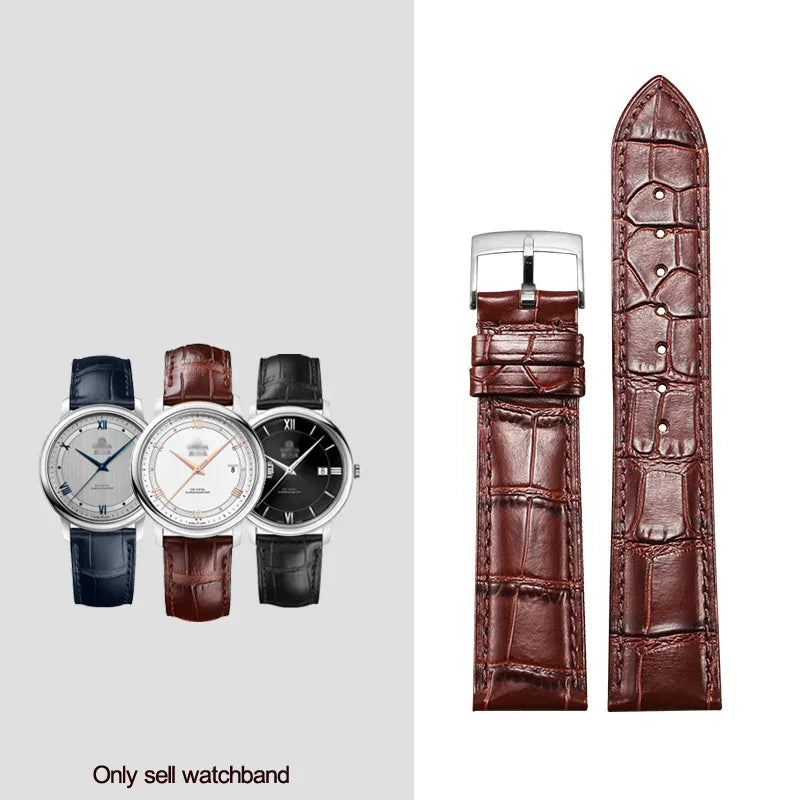 Genuine Leather Watchband 18mm 19mm 20mm 21mm