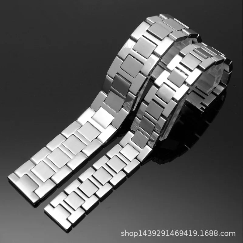 Stainless Steel Watchband 20mm 17.5mm 19mm 21mm 23.5mm