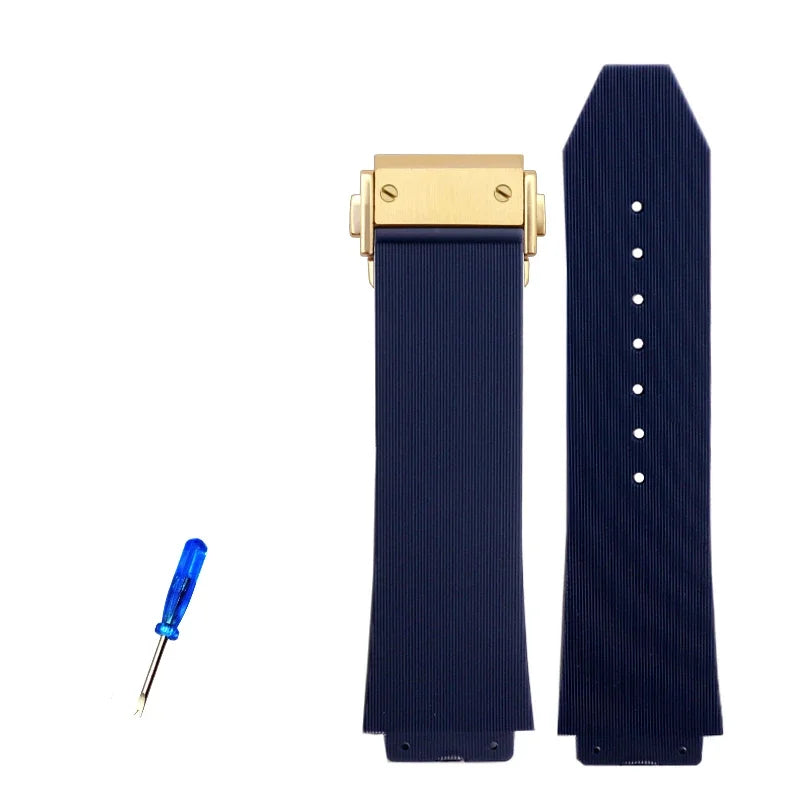 Silicone Rubber Watchband 26mm×19mm 25mm×17mm