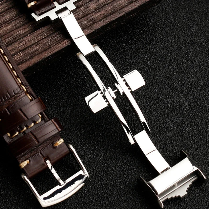 Cowhide Leather Watchband 19mm 20mm 21mm